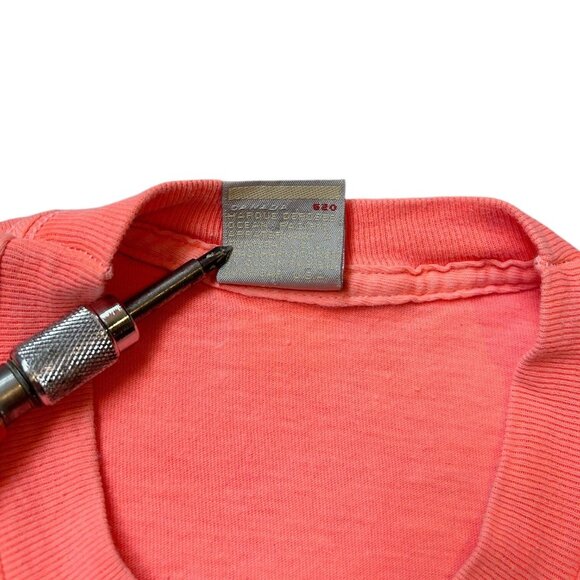 90s Vintage Ocean Pacific T-shirt Out to Surf Cartoon Single Stitch OP Crop Top. - Picture 7 of 8